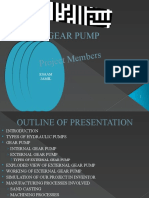 Gear pump (one stage external gear pump)