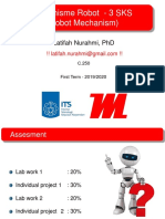 Mekanisme Robot - 3 Sks (Robot Mechanism) : Latifah Nurahmi, PHD