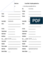 Personal Details - Completing Application Forms