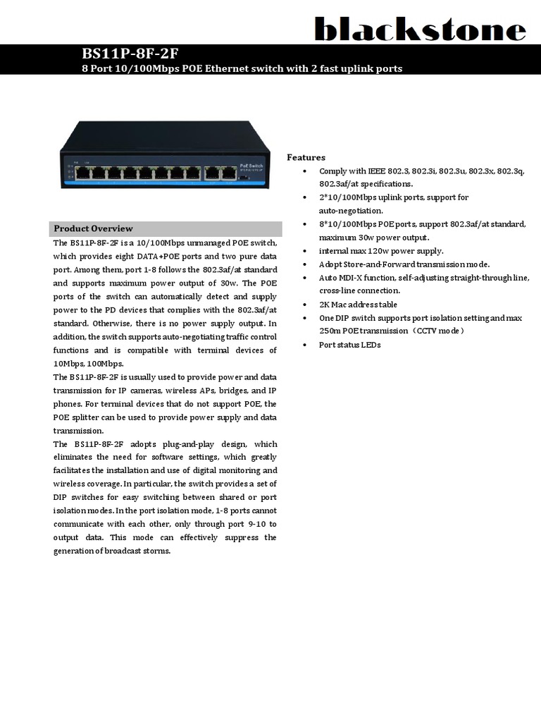BS11P 8F 2F PDF PDF Network Switch Communications Protocols