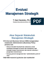 Evolusi Manajemen Strategik
