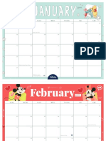 DisneyFamily 2019 Calendar
