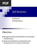 Slide 2 GCE Business Enterprise Entrepreneurs