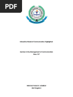 Interactive Model of Communication: Highlighted