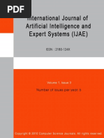 Download  INTERNATIONAL JOURNAL OF ARTIFICIAL INTELLIGENCE AND EXPERT SYSTEMS IJAE Volume 1  Issue 3 by AI Coordinator - CSC Journals SN42622060 doc pdf