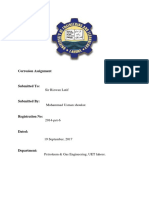 Corrosion Assignment: Petroleum & Gas Engineering, UET Lahore