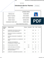 Result of D.El - Ed (Untrained In-Service Teacher)