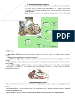 As Primeiras Comunidades Recoletoras