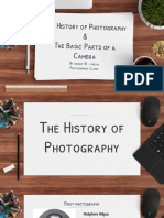 History of Photography and Basic Parts of A Camera