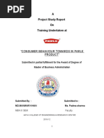 Project Report of Parle