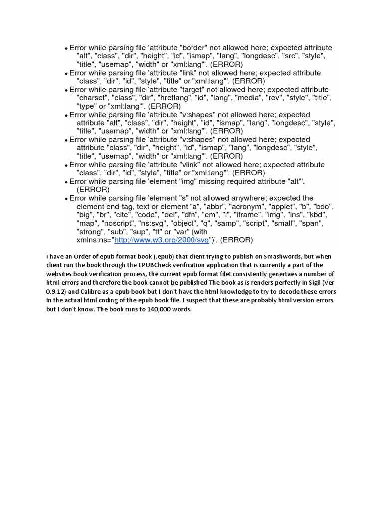 Error While Parsing File | PDF