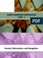 Elder'S Leadership Certification Level - 1