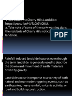 Early warning signs of landslides and sinkholes