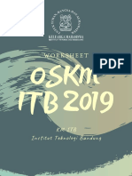 Oskm ITB 2019: Worksheet