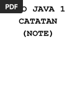 Pbo Java 1 Catatan (NOTE)