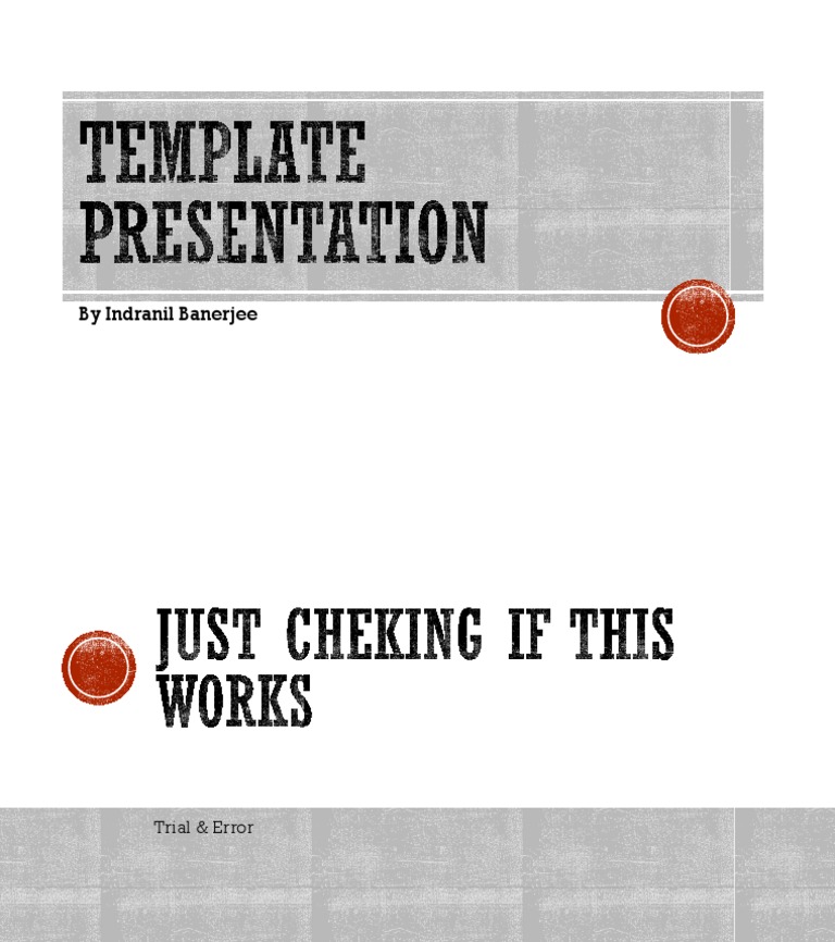Template Presentation | PDF