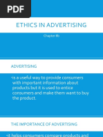 Ethics in Advertising: Chapter 8b