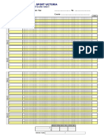 Badminton Score Sheet - 2011