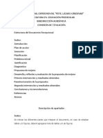 Estructura Del Informe de Practica Profesional Preescolar