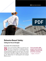 Behavior-Based Safety - Setting The Record Straight - Agnew & Ashworth 2015