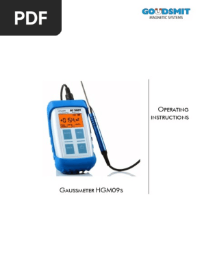 Manual Goudsmit Gaussmeter Hg09 En 1 00 Usb Magnetometer