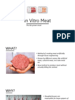 In Vitro Meat: The Lab Grown Meat