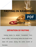 Fasting in Ramadan: Realized By: Hajar Essabbar