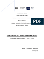 Análise Comparativa de N.SR de Fátimas