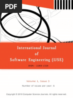 Download International Journal of Software Engineering IJSE V1 I3 by AI Coordinator - CSC Journals SN42625424 doc pdf