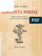 Cincuenta Poesías, Rilke