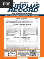 OCTOBER 2019 Surplus Record Machinery & Equipment Directory