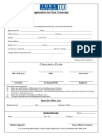 Transcript Forms For Complete Program PDF