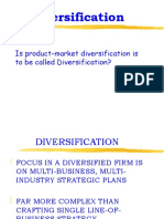 Diversification: Is Product-Market Diversification Is To Be Called Diversification?