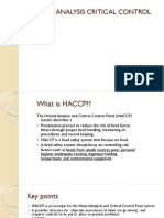 Hazard Analysis Critical Control Point: Haccp