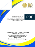 Tor Pemateri 2 Pelatihan Audit Mpm