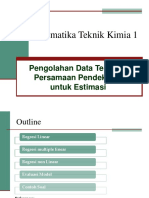 3,4 - Pengolahan Data Teknik & Persamaan Pendekatan Untuk Estimasi PDF