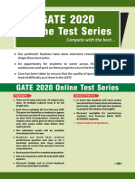 Online Test Series: GATE 2020