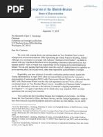Jim Jordan & Mark Meadows Letter about Pence travel