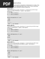 Bitwise Operators in Java