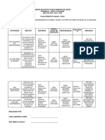 Unidad Educativa Santa Mariana de Jesus Pichincha - Quito / Ecuador AÑO LECTIVO: 2018 - 2019 Plan Operativo Anual (Poa) Ambitos