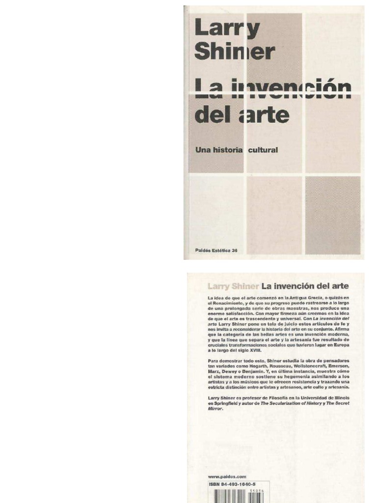 768px x 1024px - II Larry Shiner La Invencion Del Arte Una Historia Cultural PDF | PDF