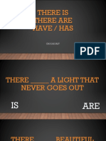 Powerpoint Game: There Is/are vs. Have