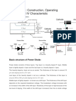 Power Diode: Construction, Operating Principle and IV Characteristic