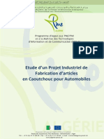 Etude de Projet Fabrication de Pieces en Caoutchouc Pour Automobile PDF