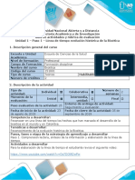 Guía de Actividades y Rubrica de Evaluación - Paso 1 - Línea de Tiempo Evolución Histórica de La Bioética