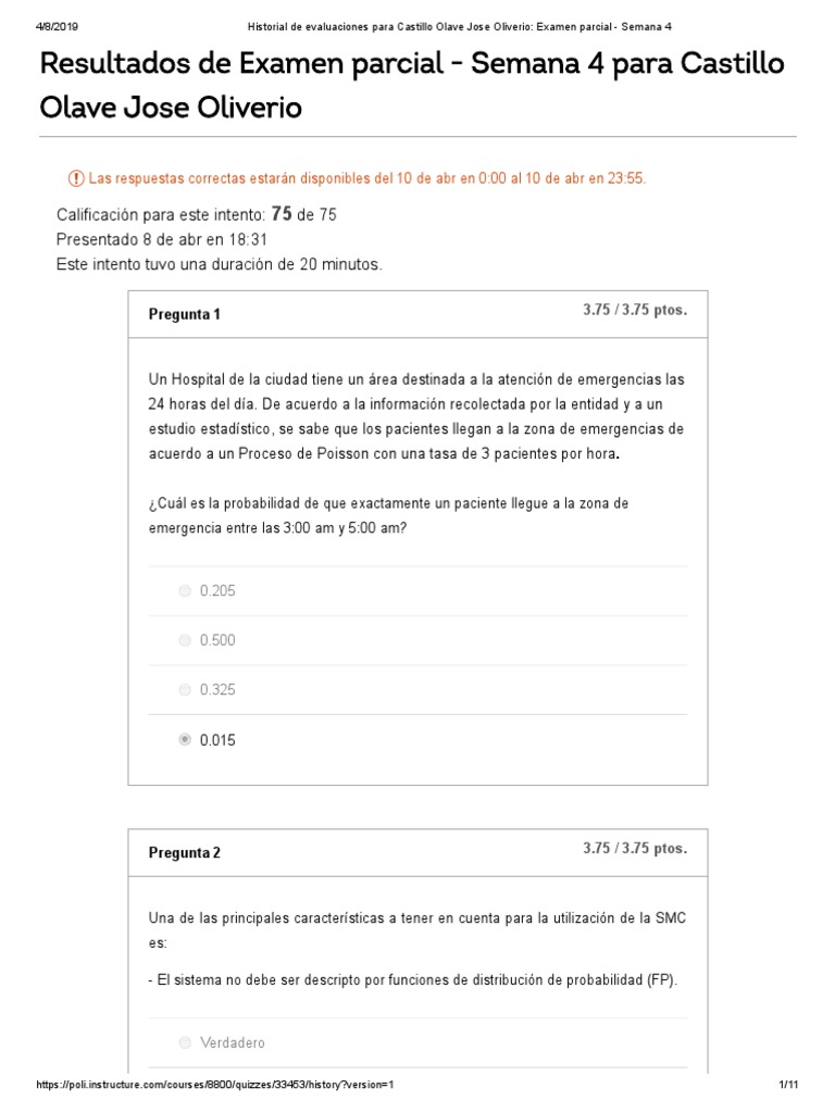 Examen Parcial - Semana 4 Simulación Gerencial PDF | PDF | Modelado ...