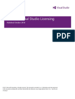 Microsoft Visual Studio Licensing: Published October 2018