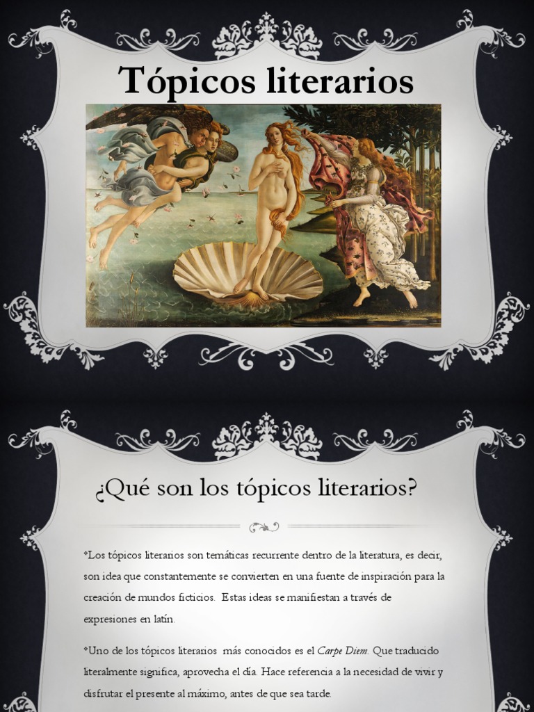 Tópicos Literarios: Significado y Ejemplos | PDF | Amor | Muerte