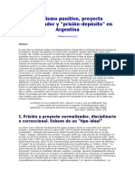 Populismo Punitivo, Proyecto Normalizador y Carcel Deposito