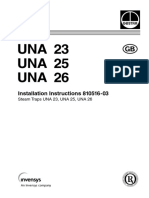 UNA 23 UNA 25 UNA 26: Installation Instructions 810516-03